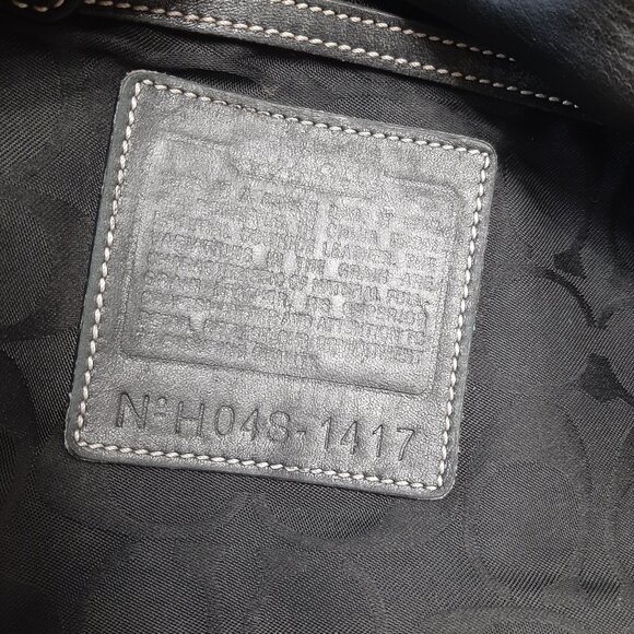 Vintage Y2K Coach 1417 Black Leather With White Stitching Crossbody bag - Picture 10 of 10